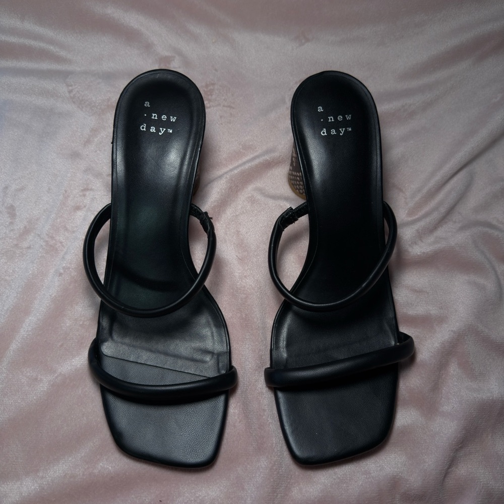 A New Day Black Women's Heeled Sandals